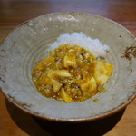 明道町中国菜 一星 - 上海蟹の麻婆豆腐：麻辣を抑え上海蟹の美味しさを立たせた味