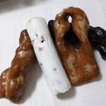 常盤堂製菓 - 播州駄菓子、四種類のかりんとうがはいっています。