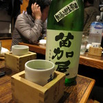 赤鬼 - 苗加屋・純米吟醸無濾過生原酒