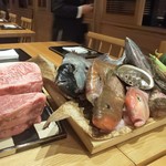 ガンツウ - ワゴンに盛られた食材