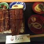 炭火焼うなぎ 東山物産 - 鰻　上重　ごはん中盛　3030円（税込）