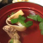 炭火焼うなぎ 東山物産 - 肝吸い　肝デカい！