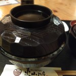 炭火焼うなぎ 東山物産 - 大盛は蓋が閉まりません。