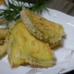 かたつむり - 白茄子の天ぷらUP