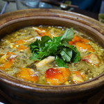 かたつむり - あかやまどり茸と玉子茸の雑炊