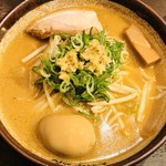 炙り味噌らーめん 麺匠 真武咲弥 - 料理写真:炙り味玉味噌ラーメン