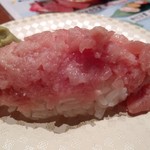 寿司の魚常 - 中落ちにぎり一貫130円
