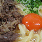 極楽うどん TKU - 肉釜玉うどん　\930