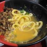 極楽うどん TKU - 肉釜玉うどん　\930