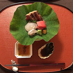 御料理 寺沢 - 本山葵､和芥子､柑橘ﾎﾟﾝ酢､割醤油