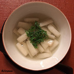 御料理 寺沢 - 鼈出汁で炊いた白芋茎