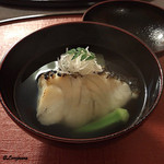 御料理 寺沢 - 鱸､冬瓜､ﾐﾆｵｸﾗの椀物