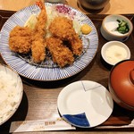Tonkatsu Wakou - 牡蠣盛り合わせ御飯