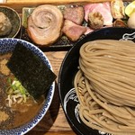中華蕎麦 とみ田 - つけめん＋特選全部のせトッピング＋心の味焼売