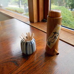 安曇野翁 - 爪楊枝と一味