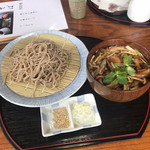 Soba Doko Ro Harukiya - きのこそば 色々なきのこが入っててうまかった！