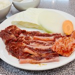 いってつ - カルビ・ハラミ定食