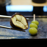 割烹 傳承ゑ美寿 - 渋皮栗の揚げ物