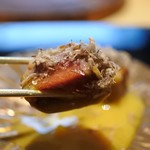 割烹 傳承ゑ美寿 - 一口サイズでレアカツです