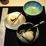 割烹 傳承ゑ美寿 - 最後のデザートと抹茶