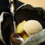 割烹 傳承ゑ美寿 - 焼きたての安納芋と和三盆カラメルアイス