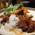 かんすけ - 和牛モモステーキ・100gは、ボリューミー！！
