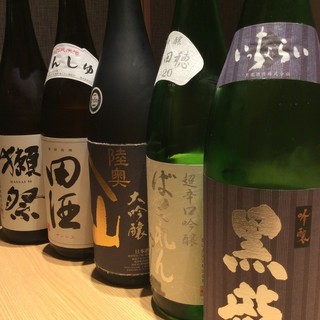 ≪We are particular about Japanese sake≫More than 15 types of local sake are always available★