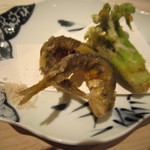 くろぎ - 天麩羅（鮎、蕗の薹）（2012/2）