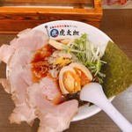 京都本格 熟成醤油ラーメン 虎太郎 - 特製京都ブラック (甘口柚子醤油)