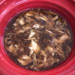 まぜそばラーメンwith - 溶き卵のサンラーつけ汁（大つけ麺博 美味しいラーメン集まりすぎ祭）