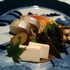 Kamenoibessou - 料理写真:「秋盛り」、チーズの味噌漬けが絶品！