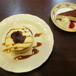 れすとらん四六時中 - SFティラミスケーキ 280円（以下 税込）と、あんこ＆マスカルポーネスフレ 464円。　　　　　　2019.09.29