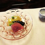 比良山荘 - 令菜の中には「鹿肉」（´・ω・`）　（かなりの弾力）
