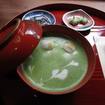 日本茶カフェ やわやわ - 抹茶ミルクぜんざい