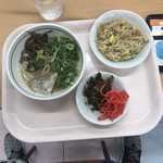 九州筑豊ラーメン 山小屋 - ハーフセット550円！