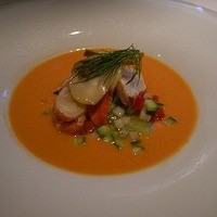 フランス料理 壺中天 - オマールとナスのガスパチョ