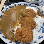 武蔵大学 学生食堂 - 「ヒレカツカレー（大）」上から。定番品、「カレーライス」であるが、こちらの「カレーライス（中）」は、何とまあ驚くべき価格！264円（税込）なのだ。これには、流石に魂消た。