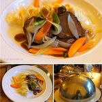 HOTEL REGINA - 夕食,メイン。HOTEL REGINAホテルレジーナ(ウェンゲン,スイス)食彩品館.jp撮