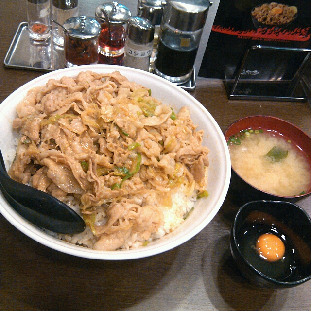 東京テラ盛り食堂 Vol 28 伝説のすた丼屋 亀戸店 江東区亀戸6 59 12 光美日ビル１ｆ すたみなカレー肉飯増しダブル 冷やし中華テラ盛り 六玉 の巻 By グルマン大島 伝説のすた丼屋 亀戸店 スタドンヤ 亀戸 豚丼 食べログ