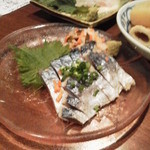 満願 - しめサバも選択できます。