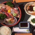 さかなや工房海鮮蔵 - 刺身定食(上)