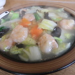 中華屋台 加匠 - 海老あんかけ焼きそば　【　２０１２年２月　】