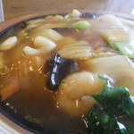 中華屋台 加匠 - 五目あんかけ焼きそばのアップ　【　２０１２年２月　】