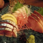 能登美 - 刺身（のどくろ、ぶり、しめ鯖）