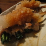 Kushi Jimanina Geten - 九条葱豚巻きおろしポン酢