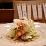花いち - えび・たこ・瓜の土佐酢