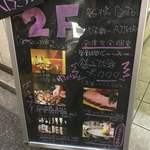 kominkakoshitsutonaberyourishimbashibiyori - 店舗入り口の看板