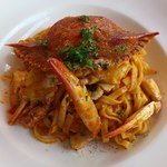 オステリア アックアインボッカ - ５００円プラスでワタリガニのパスタに変更でも２００円そこから割引