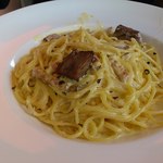 オステリア アックアインボッカ - カルボナーラもプラス料金