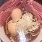 くそオヤジ最後のひとふり - 料理写真:はまぐりらーめん (´∀｀)/ 煮玉子W